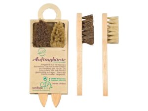 Peggy Perfect Schuhauftragsbürste Holz/Naturborste 2 Stück