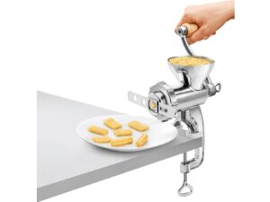 METALTEX Fleischwolf 'Jack' Gr. 5 4-teilig 5-teilig, Spritzgebäckaufsatz, Wurstfülltrichter und Stößel, mit Holzkurbel und Tischbefestigung