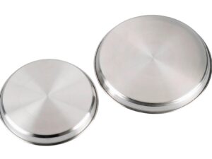 KARL KRÜGER Herdabdeckplattenset Edelstahl 4teilig