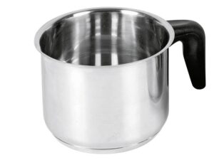 KARL KRÜGER Milchtopf mit Kunststoffgriff 1,5 l Ø14cm Edelstahl