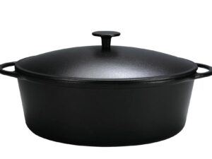 KARL KRÜGER Gänsebräter Rustika 7,5 l Ø34cm schwarz matt