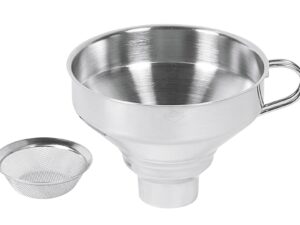 KÜCHENPROFI Trichter Edelstahl mit Sieb 9cm Ø13cm