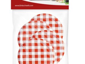 DOSEN-ZENTRALE Twist-off Deckel 'kariert' 4er Beutel