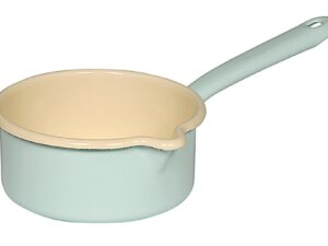 RIESS Stieltopf mit Ausguss 0,75 l Ø14cm türkis/bunt