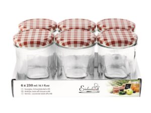 DOSEN-ZENTRALE Konfitürengläser 'Einkochwelt' 6er Tray