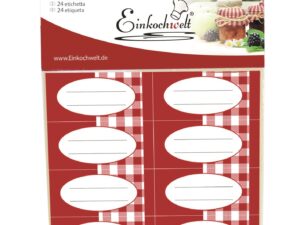 DOSEN-ZENTRALE Haftetiketten 'Einkochwelt' 24 Stück