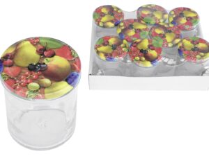 EMSY Schraubdeckelglas 230ml mit 66mm TO-Deckel Obstde8er Tray