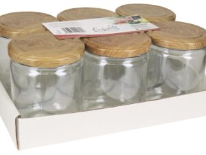 DOSEN-ZENTRALE Schraubdeckelglas 6er Tray