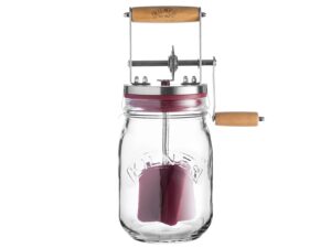 KILNER Buttermacher-Set 1 Glas, 1 Kurbel, Rezepte
