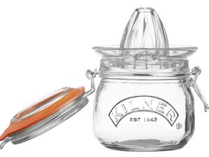 KILNER Zitruspresse-Set 2-teilig 1 Glas, 1 Entsafteraufsatz