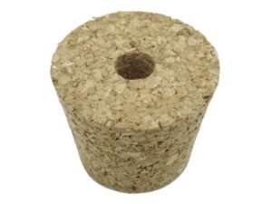 Korken mit Loch für 10 - 34 l Korbflaschen