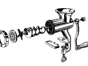 WESTMARK Fleischwolf 1 x  4-flügeliges Messer und  1 x Scheibe Lochgröße ø 4,5 mm
