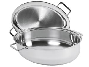 SILIT Bräter oval mit Deckel 38x26cm