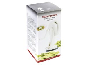 WESTMARK Bohnenschneider Bohnenschneider, Vakuum-Saugfuß, Messerscheibe mit 3 rostfreien Klingen