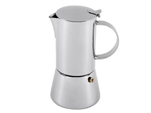 cilio tisch-accessoires Espressokocher Aida 6 Tassen Edelstahl poliert 21cm Ø10,5cm
