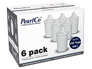 PearlCo Wasserfilter-Kartusche 'Classic' 6er Pack