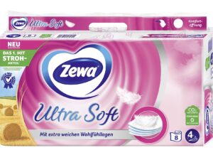 ZEWA Toilettenpapier 'Ultra Soft' 150 Blatt 4-lagig 8er Pack