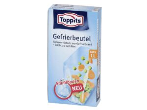 TOPPITS Gefrierbeutel 17x25cm 1l Pack 40 Stück