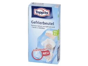 TOPPITS Gefrierbeutel 27x50cm 6l Pack 20 Stück