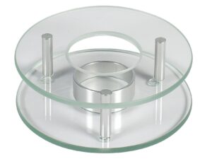 Stövchen rund 12 cm Glas ohne Teelicht