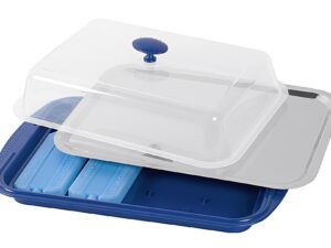 APS Kühlplatte mit Haube Edelstahl/Kunststoff 43x29x14cm