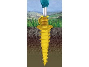 JUWEL Bodenschraubanker Duo für Rohre ø55, 50, 40, 32mm 22cm