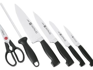 ZWILLING Messerblock mit 6 Messern Vier Sterne 7 teilig