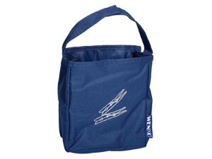 WENKO Wäscheklammerbeutel mit Kletthenkel 17x10x19cm blau