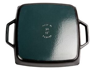 STAUB Grillpfanne mit 2 Griffen Gusseisen 28x28cm schwarz