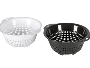 my basics Salatseiher Ø31cm weiß / anthrazit