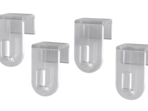 my basics  Fenster-Dekohaken 4St, transp. - 5 VPE