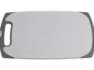 my basics Schneidbrett antirutsch Kunststoff 20x33x1cm grau/granit