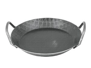 TURK Servierpfanne schmiedeeisern mit 2 Griffen Ø24cm schwarz