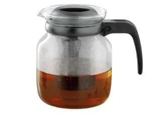 BOHEMIA CRISTAL Teekanne 'Matura' Teekanne, Deckel, Montur, Sieb