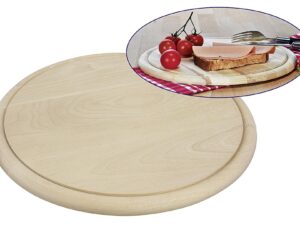 Holzteller aus hellem Plantagenholz Ø28cm