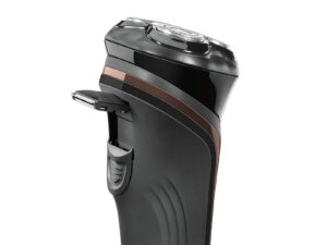 beurer Rotationsrasierer HR 8000 Netzadapter mit weltweiter Spannungsanpassung, Pop-Up Konturtrimmer, 2-in-1-Bart-und-Kotelettenstyler, Aufbewahrungstasche, Scherkopf-Schutzabdeckung und Reinigungspinsel