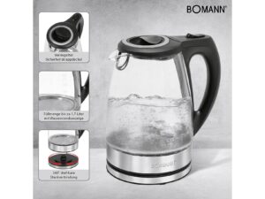 BOMANN Glas-Wasserkocher WKS 6032 G CB