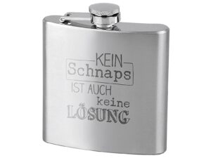 contento Flachmann 'Kein Schnaps...'