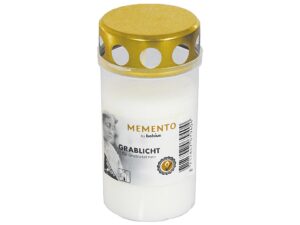 BOLSIUS Memento Grablicht Nr. 3 mit Deckel transparente Hülle