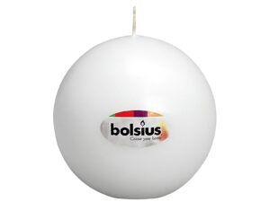 BOLSIUS Kugelkerze Ø 7cm weiß