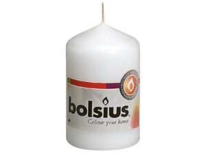BOLSIUS Stumpenkerze 8x4,8cm weiß