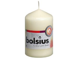 BOLSIUS Stumpenkerze 8x4,8cm elfenbein