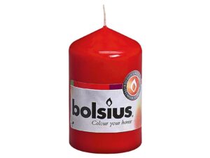 BOLSIUS Stumpenkerze 8x4,8cm rot