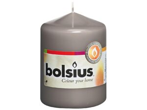 BOLSIUS Stumpenkerze 8x5,8cm grau