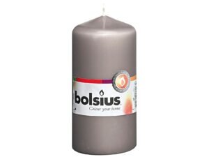 BOLSIUS Stumpenkerze 12x5,8cm grau