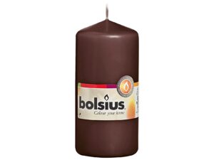 BOLSIUS Stumpenkerze 12x5,8cm braun