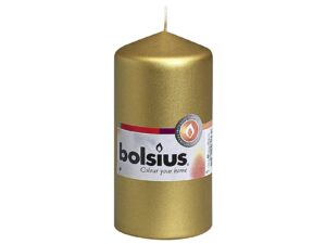 BOLSIUS Stumpenkerze 12x5,8cm gold