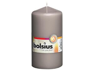 BOLSIUS Stumpenkerze 13x6,8cm grau