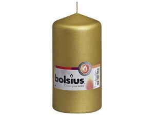 BOLSIUS Stumpenkerze 13x6,8cm gold