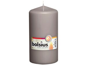 BOLSIUS Stumpenkerze 15x7,8cm grau